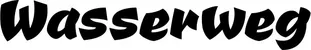 Produktbeispiel Schriftzug - Wasserweg