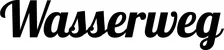 Produktbeispiel Schriftzug - Wasserweg