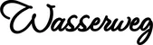 Produktbeispiel Schriftzug - Wasserweg