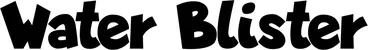 Produktbeispiel Schriftzug - Water Blister