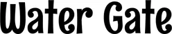 Produktbeispiel Schriftzug - Water Gate