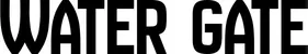Produktbeispiel Schriftzug - Water Gate