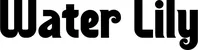 Produktbeispiel Schriftzug - Water Lily