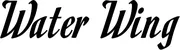Produktbeispiel Schriftzug - Water Wing