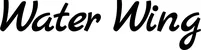 Produktbeispiel Schriftzug - Water Wing