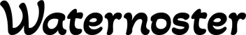 Produktbeispiel Schriftzug - Waternoster