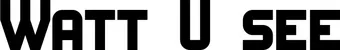 Produktbeispiel Schriftzug - Watt U see