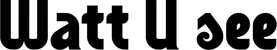 Produktbeispiel Schriftzug - Watt U see
