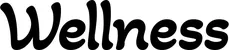 Produktbeispiel Schriftzug - Wellness