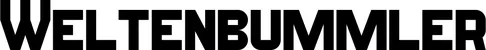Produktbeispiel Schriftzug - Weltenbummler
