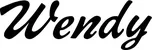 Produktbeispiel Schriftzug - Wendy
