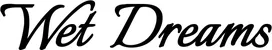 Produktbeispiel Schriftzug - Wet Dreams