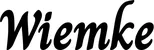 Produktbeispiel Schriftzug - Wiemke