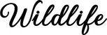 Produktbeispiel Schriftzug - Wildlife