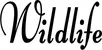 Produktbeispiel Schriftzug - Wildlife