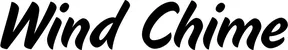 Produktbeispiel Schriftzug - Wind Chime