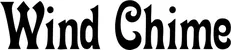 Produktbeispiel Schriftzug - Wind Chime