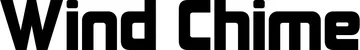 Produktbeispiel Schriftzug - Wind Chime