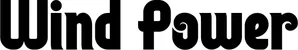 Produktbeispiel Schriftzug - Wind Power