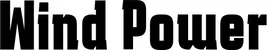 Produktbeispiel Schriftzug - Wind Power