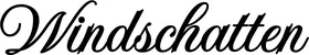 Produktbeispiel Schriftzug - Windschatten