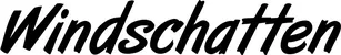 Produktbeispiel Schriftzug - Windschatten