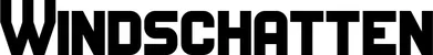 Produktbeispiel Schriftzug - Windschatten