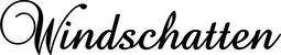 Produktbeispiel Schriftzug - Windschatten