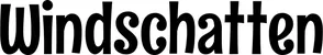 Produktbeispiel Schriftzug - Windschatten