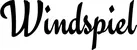 Produktbeispiel Schriftzug - Windspiel