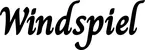 Produktbeispiel Schriftzug - Windspiel