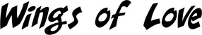 Produktbeispiel Schriftzug - Wings of Love
