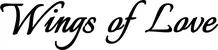 Produktbeispiel Schriftzug - Wings of Love