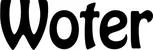 Produktbeispiel Schriftzug - Woter