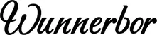 Produktbeispiel Schriftzug - Wunnerbor