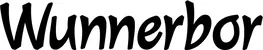 Produktbeispiel Schriftzug - Wunnerbor
