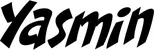 Produktbeispiel Schriftzug - Yasmin