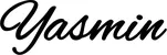 Produktbeispiel Schriftzug - Yasmin
