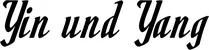 Produktbeispiel Schriftzug - Yin und Yang