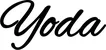 Produktbeispiel Schriftzug - Yoda