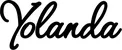 Produktbeispiel Schriftzug - Yolanda