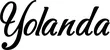 Produktbeispiel Schriftzug - Yolanda