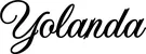 Produktbeispiel Schriftzug - Yolanda