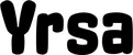 Produktbeispiel Schriftzug - Yrsa