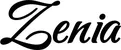 Produktbeispiel Schriftzug - Zenia