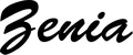 Produktbeispiel Schriftzug - Zenia