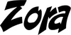 Produktbeispiel Schriftzug - Zora