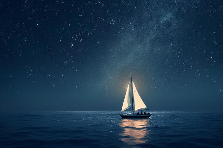 Bootsname Night Sky