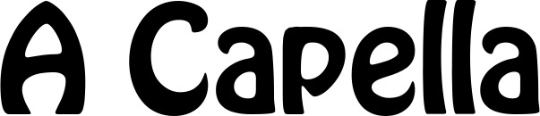 Vorschau des Bootsnamens "A Capella" als Schriftzug für "Style Fett 01"