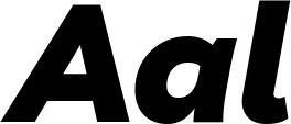Vorschau des Bootsnamens "Aal" als Schriftzug für "Bootsbeschriftung Kursiv 06"